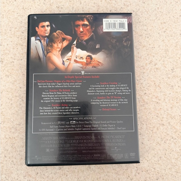 Universal Scarface Anniversary Edition DVD - Black and Red - Picture 4 of 4